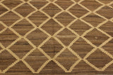 Flat Weave Kilim, Antique, Navaho, Vintage, Handmade, Modern Kilim Bluish Gray Beige Hand-Woven Rectangle 100% Wool Area Rug 5 x 8