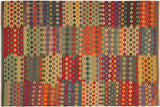 Chic Turkish Kilim Suzanna Hand-Woven Wool Rug - 7'1'' x 9'10''