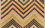 Eclectic Turkish Kilim Kurtis Hand-Woven Wool Rug - 5'6'' x 6'6''