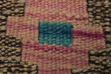 Flat Weave Kilim, Antique, Navaho, Vintage, Handmade, Modern Kilim Gray Green Hand-Woven Rectangle 100% Wool Area Rug 6 x 8