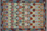 Southwestern Turkish Kilim Jacinta Hand-Woven Wool Rug-8'9'' x 11'3''