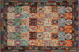 Southwestern Turkish Kilim Lovetta Hand-Woven Wool Rug-8'9'' x 11'10''