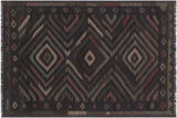 Rustic Turkish Kilim Corene Hand-Woven Wool Rug - 5'6'' x 7'9''