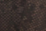 Flat Weave Kilim, Antique, Navaho, Vintage, Handmade, Geometric Kilim Black Brown Hand-Woven Rectangle 100% Wool Area Rug 6 x 8