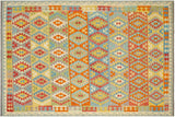 Bohemian Turkish Kilim Wilkinso Hand-Woven Wool Rug - 8'2'' x 9'8''