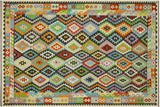 Southwestern Turkish Kilim Cole Hand-Woven Wool Rug - 8'1'' x 11'4''