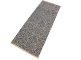 handmade Modern Kafkaz Ivory Blue Hand Knotted RUNNER 100% WOOL area rug 2x6 