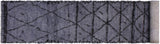 Eclectic Moroccan Erinn Shag Wool Runner - 2'8'' x 10'6''