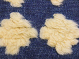 handmade Modern Moroccan Hi Blue Ivory Hand Knotted RECTANGLE 100% WOOL area rug 4x6