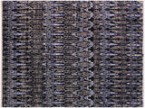 Modern Moroccan Inocenci Black/Ivory Wool Rug - 8'10'' x 12'1''