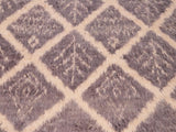 handmade Modern Moroccan Gray Beige Hand Knotted RECTANGLE 100% WOOL area rug 6x9