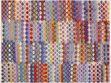 Abstract Moroccan High-Low Benny Ivory/Gray Wool Rug - 9'4'' x 12'3''
