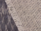handmade Modern Moroccan Gray Ivory Hand Knotted RECTANGLE 100% WOOL area rug 5x7