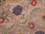 handmade Vintage Blue Red Hand Knotted RECTANGLE 100% WOOL area rug 8x11