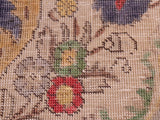 handmade Vintage Blue Red Hand Knotted RECTANGLE 100% WOOL area rug 8x11
