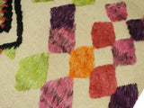 handmade Modern Moroccan Beige Orange Hand-Woven RECTANGLE 100% WOOL area rug 5 x 8