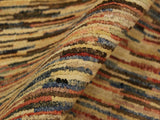 Shabby Chic Gabbeh Trista Blue/Beige Wool Rug - 3'4'' x 4'8''