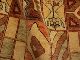 Shabby Chic Gabbeh Magda Beige/Brown Wool Rug - 3'0'' x 4'10''