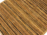 Modern Gabbeh Delfina Beige/Green Wool Rug - 2'9'' x 4'10''
