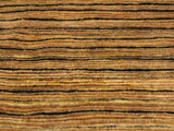 Modern Gabbeh Delfina Beige/Green Wool Rug - 2'9'' x 4'10''
