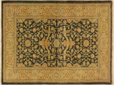 Kafkaz Sun-Faded Belen Gray/Green Hand-Knotted Rug  3'2 x 4'11