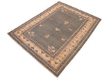 Boho Chic Gabbeh Layla Blue/Orange Wool Rug - 6'0'' x 8'10''