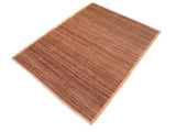 Contemporary Gabbeh Cheryll Tan/Beige Wool Rug - 6'1'' x 8'9''