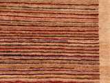 Contemporary Gabbeh Cheryll Tan/Beige Wool Rug - 6'1'' x 8'9''