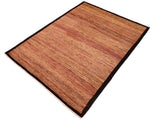 Bohemian Gabbeh Tyler Beige/Black Wool Rug - 6'4'' x 9'4''