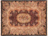 Europien Pak Persian Randee Black/Taupe Wool Rug - 6'2'' x 9'3''