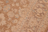 handmade Transitional Kafkaz Chobi Ziegler Brown Tan Hand Knotted RECTANGLE 100% WOOL area rug 6 x 9