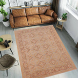 handmade Transitional Kafkaz Chobi Ziegler Tan Brown Hand Knotted RECTANGLE 100% WOOL area rug 6 x 9